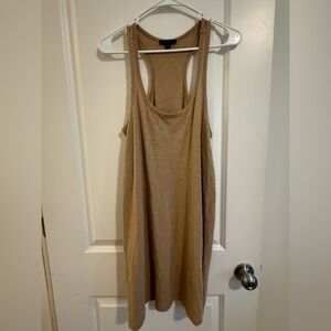 J. Crew Tan Racerback dress